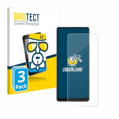 Abbildung von BROTECT Schutzglas für Cubot Max 3 (3 Stück) Schutzfolie Panzer Folie Glas [Extrem Kratzfest 9H, Anti Fingerprint, Ultra Transparent]