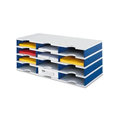 Abbildung von styro Styrodoc Sortierstation DIN C4 12 Fach grau/blau