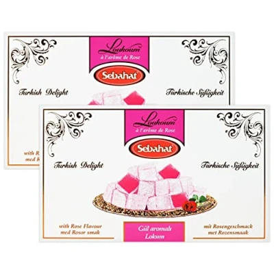 Abbildung von Sebahat Türkischer Honig Turkish Delight Lokum Rose im 2er Set à 400 g