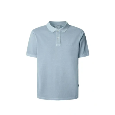 Abbildung von Pepe Jeans NEW Oliver Poloshirt, Herren, Größe: Small, Steel blue