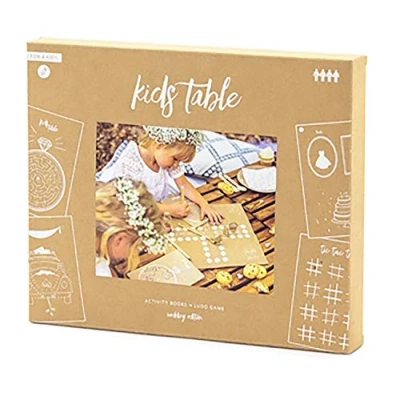 Abbildung von partydeco Spiel, Spielesammlung Kinderspiele zur Hochzeit 23tlg. Set natur braun