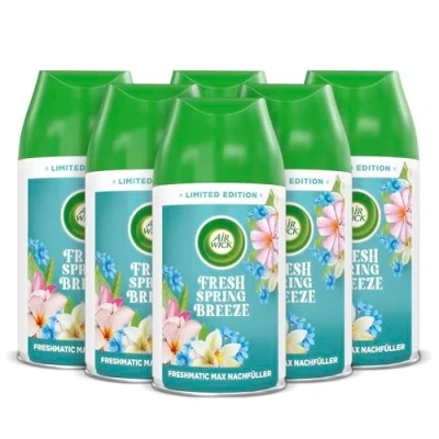 Abbildung von Air Wick Raumduft Freshmatic Max Nachfüller Blooming Garden 6 x 250ml (Jahresvorrat, St., Automatisches Duftspray), Weiße Tulpe &amp; Jasmin