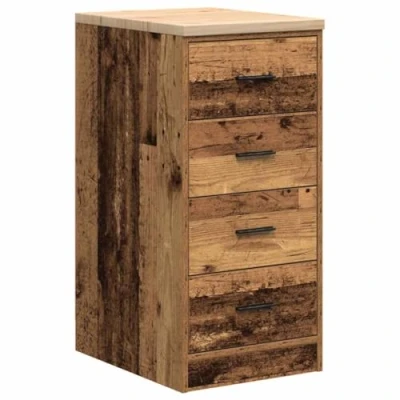 Abbildung von vidaXL Garagen Aufbewahrungsschrank Altholz Optik Massivholz Kiefer, Schrank, Werkzeugschrank, Lagerschrank, Garagenschrank,