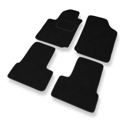 Abbildung von Mossa Fußmatten Auto kompatibel mit Citroen C3 I (2002 2009) schwarz Automatten Autoteppiche 1