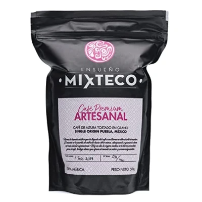 Abbildung von Ensueño Mixteco Geröstete Arabica Kaffeebohnen 500 g mit Noten von Kakao und Mandeln Aus traditioneller Kaffeemanufaktur Milder Geschmack