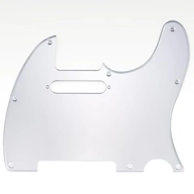 Abbildung von Musiclily 8 Löcher Tele Pickguard Gitarre Schlagbrett für Fender American/Mexican Standard Telecaster Modern Style E Gitarre,1 lagig Silver Mirror