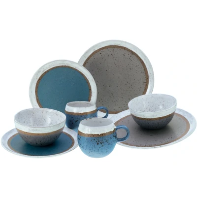 Abbildung von CreaTable Kombiservice &quot;Geschirr Set Fjord&quot;, (Set, 8 tlg., Kaffeeservice und Tafelservice im Set, für 2 Personen), Service, skandinavisches Design, Teile Personen