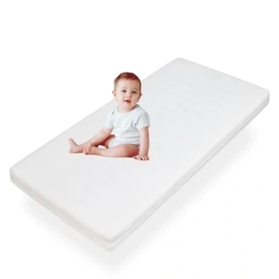 Abbildung von Sleepneo Kindermatratze 90x200 mit rundum Trittkante, Oeko TEX &amp; CertiPUR Zertifiziert, Kinder Baby Matratze waschbarem Bezug für Kinderbett, Höhe 11cm, Made in Germany
