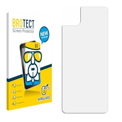 Abbildung von BROTECT Schutzglas für Samsung Galaxy A22 5G (Rückseite) Schutzfolie Panzer Folie Glas [Extrem Kratzfest 9H, Anti Fingerprint, Ultra Transparent]