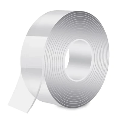 Abbildung von Gvolatee 5M Doppelseitiges Klebeband Extra Stark Transparent, Nano Tape Doppelseitig Klebestreifen Abwaschbar Ablösbar, Doppelklebeband Spurlos Wiederverwendbares für Teppich, Foto Wand, Auto