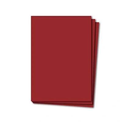 Abbildung von Glüxx Agent 150 Blatt Tonkarton DIN A4 Dunkelrot Rot 240 g/m² Dicker Bastelkarton 21,0 x 29,7 cm Pappe zum basteln für Fotoalbum Menükarte Bedruckbar DIY kreativ Sein