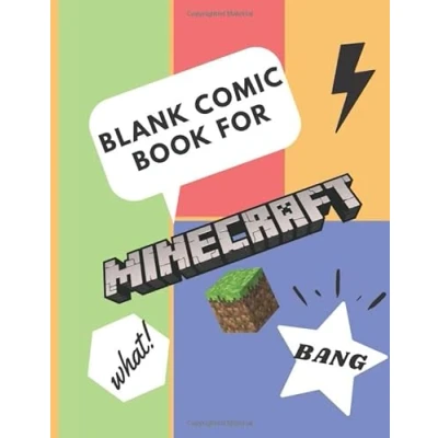 Abbildung von blank comic book for Minecrafters: Draw Your Own Comics 120 Pages of Fun and Unique Templates A Large 8.5&quot; x 11&quot; Sketchbook Kids Adults to ... Drawing kids,