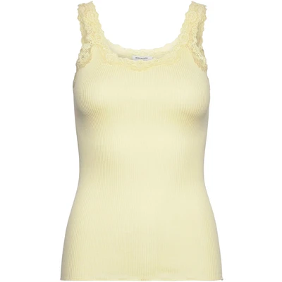 Abbildung von rosemunde Unterziehshirt &quot;Babette Silk Top&quot;, wunderschöner, umgedrehter Vintage Spitzenbesatz am Ausschnitt