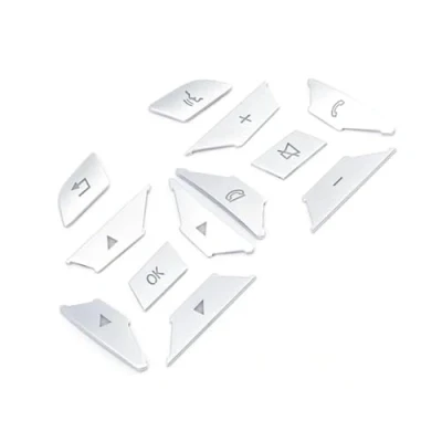 Abbildung von Lenkradbezug Für Mercedes Benz A B C E Ml Gl Cla Gla Glk Sl SLK Klasse W176 W246 W212 W204 2X Lenkrad Taste Schalter Trim Aufkleber Lenkradhüllen