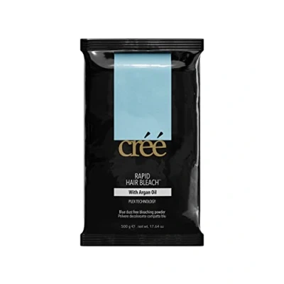 Abbildung von Créé Blondierung Rapid Hair Bleach I Blondierungspulver mit Arganöl &amp; Plex Technologie Aufhellung bis zu 7 Nuancen ultra starkes, blaues Blondierpulver Anti Gelbstich staubfrei,500g