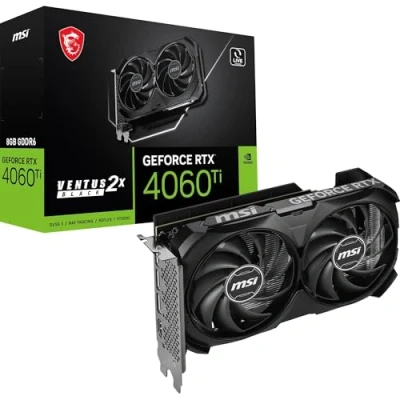 Abbildung von MSI RTX 4060TI Ventus 2X Black 8G E1 OC