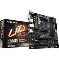 Abbildung von Gigabyte B550M DS3H Mainboard schwarz, único