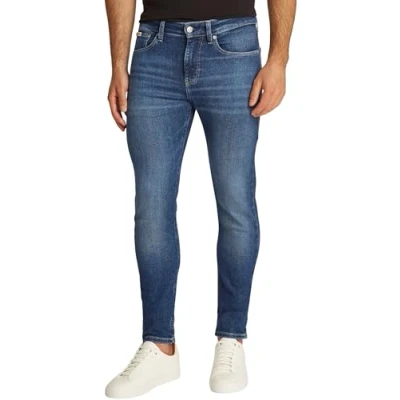 Abbildung von Calvin Klein Herren Jeans Hose Skinny Fit mit Stretch, Blau (Denim Medium), 32W/32L