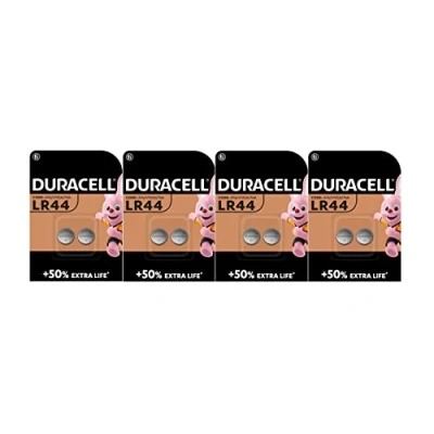 Abbildung von 8 x Duracell LR44 A76 V13GA 76A (4 Blister à 2 Batterien) Batterien