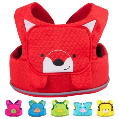 Abbildung von Trunki ToddlePak Praktische Kinderleine für Babys und Laufgurt Kinder Laufleine Sicherheitsleine Kleinkinder Felix Fuchs (Rot)