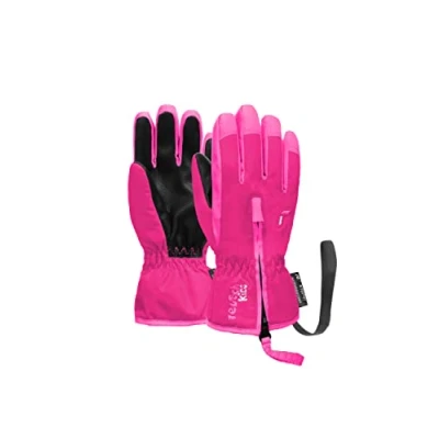 Abbildung von Reusch BEN Fingerhandschuh für Kinder, Größe: 3, Fuchs purp knockout pink