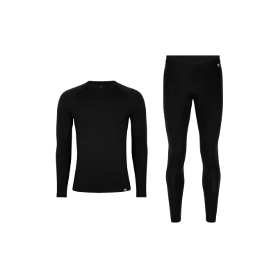 Abbildung von Danish Endurance Merino SET Unterhemd/shirt, Herren, Größe: Medium, Black