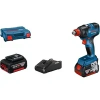 Abbildung von Bosch Professional Akku Schlagschrauber GDX 18V 200, 3400 U/min, 200 Nm, Drehschlagschrauber mit 2x 4 Ah im L Case