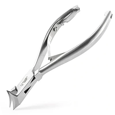Abbildung von OTTO HERDER NAGELZANGE Kopfschneider Fussnagelzange für starke Fußnägel 14cm aus Edelstahl 2 cm Schnittfläche Nagelknipser auch Fussnägel und dicke eingewachsene Zehennägel