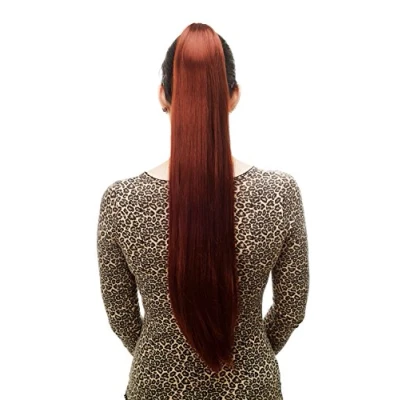 Abbildung von WIG ME UP T113 35 Haarteil/Zopf, sehr lang, glatt, Butterfly Klammer, ca. 70 cm, Rot