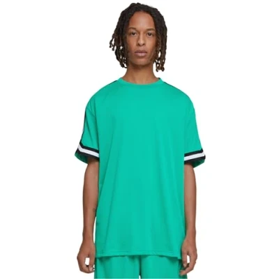 Abbildung von Urban Classics Stripes Tshirt print, Herren, Größe: Large, Ferngreen
