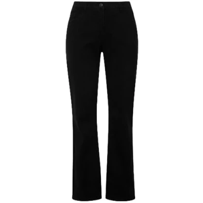 Abbildung von Ulla Popken Funktionshose Jeans Mandy gerade 5 Pocket Form Komfortbund
