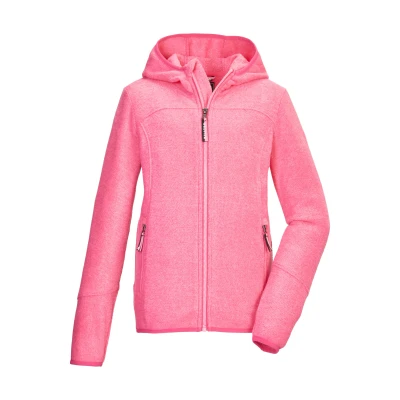 Abbildung von killtec Mädchen Strickfleecejacke/Fleecejacke mit Kapuze KOW 347 GRLS KNTFLC JCKT, pink, 128, 42139 000