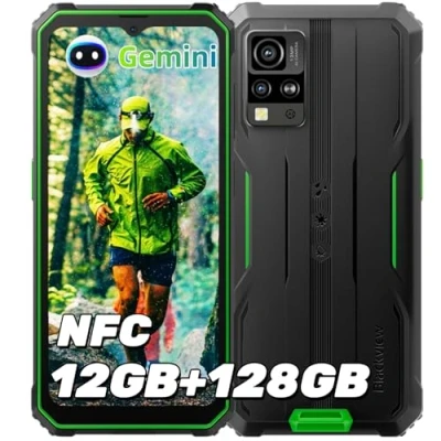 Abbildung von Blackview BV4800 Pro Outdoor Handy Android 14, 12GB+128GB/2TB TF, Corning Gorilla 6.56&quot; HD+, Smartphone, IP69K Buastellenhandy 4G Dual SIM,16MP+8MP, 5180mAh, NFC/Face ID/OTG/GPS/Fingerabdruck