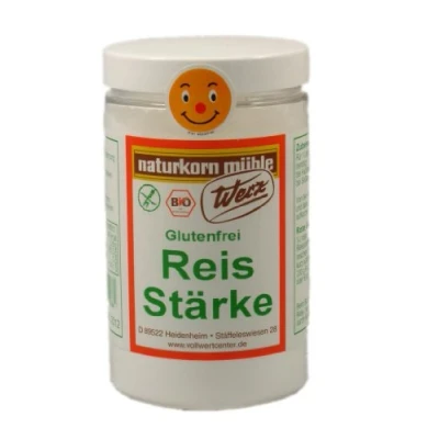 Abbildung von Werz Reis Stärke glutenfrei Vorratsdose, 3er Pack (3 x 200 g Packung) Bio