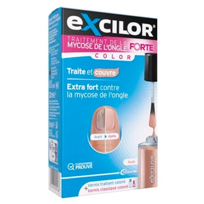 Abbildung von Excilor Nagelpilz Behandlung Starke Nude Färbung 30ml