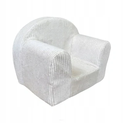 Abbildung von FORTSLINE Kindersessel ab 1 Jahr Kuschelsessel 40x33x39cm Kinderstuhl Baby Sessel Kinderzimmer Mini in Cord Kinder ohrensessel Zertifiziert nach Oeko TEX Viele Farben Beige