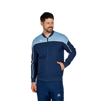 Abbildung von Erima Herren „CHANGE by erima&quot; funktionelle Präsentationsjacke, new navy/faded denim/weiß, M