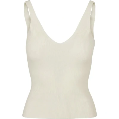 Abbildung von Urban Classics Ladies RIB KNIT TOP Top, Damen, Größe: 4XL, Whitesand