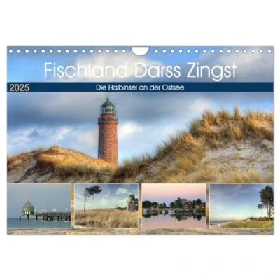 Abbildung von Fischland Darß Zingst Die Halbinsel an der Ostsee (Wandkalender 2025 DIN A4 quer), CALVENDO Monatskalender