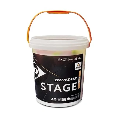 Abbildung von Dunlop Tennisball Stage 2 Orange für Kinder &amp; Einsteiger im Mittelfeld (60 Bälle)