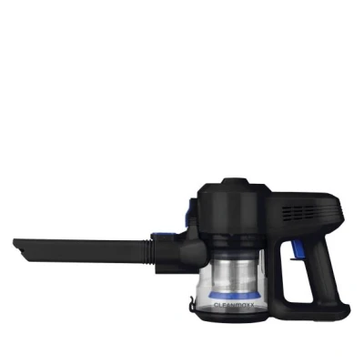 Abbildung von CLEANmaxx Akku Hand und Stielstaubsauger Zyklon Staubsauger 22,2 V schwarz/blau, 120,00 W, beutellos, verstellbares Teleskoprohr, mit EPA Filter, 800ml Staubbehälter