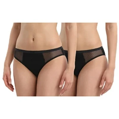 Abbildung von Dim Perioden Unterwäsche Protect Starke Blutung Damen x2, Black, S
