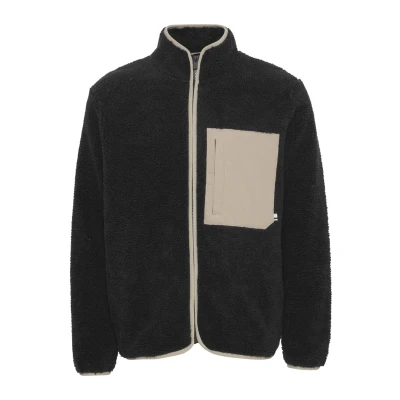 Abbildung von Solid Freddie Fleecejacke, Herren, Größe: 3XL, True black