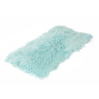 Abbildung von Reissner Lammfelle Tibet Lammfell Auflage TP1 60x120cm Farbe hell blau JAY06