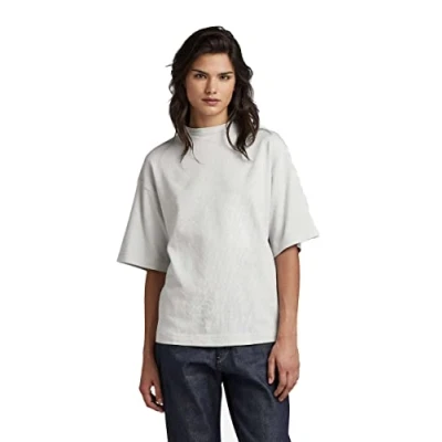 Abbildung von G STAR RAW Damen Mock Neck Loose Top, Grau (oyster mushroom D22760 D269 D607), S