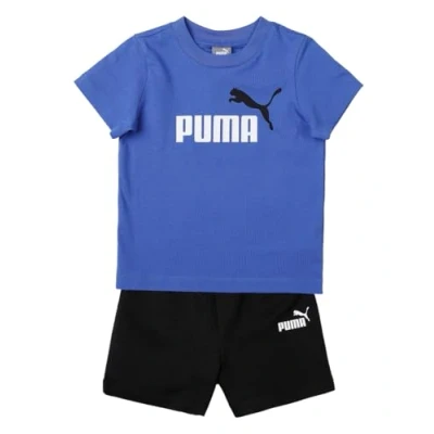 Abbildung von PUMA Unisex Kinder Minicats Tee &amp; Shorts Set Jogginganzug, Royal Sapphire, 74