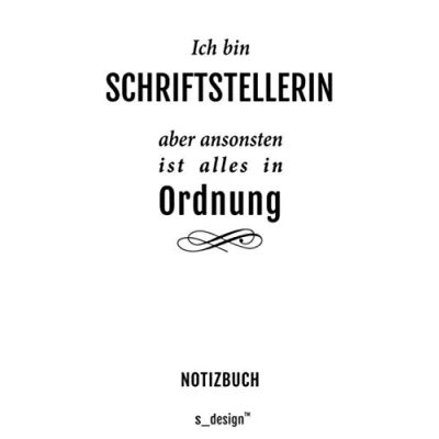 Abbildung von Notizbuch für Schriftsteller / Schriftstellerin: Originelle Geschenk Idee [120 Seiten kariertes blanko Papier] _