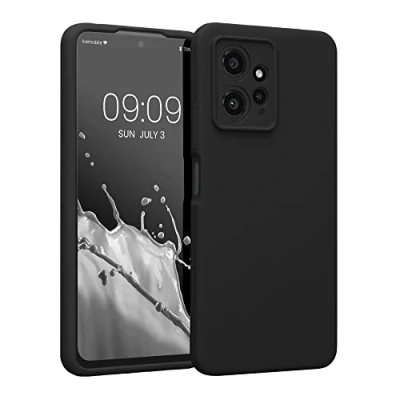 Abbildung von kwmobile Handyhülle kompatibel mit Xiaomi Redmi Note 12 (4G) Hülle gummierte Handy Case aus Silikon in Schwarz