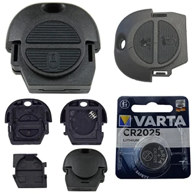 Abbildung von KONIKON Repair Reparatur Satz Auto Schlüssel Austausch Gehäuse mit 2 Tasten + Batterie kompatibel Nissan Almera II Micra Navara Primera P11 Terrano X Trail T30