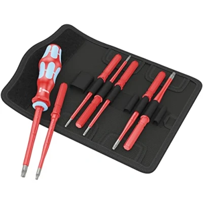 Abbildung von Wera Kraftform Kompakt VDE Stainless 8 extra schlank 1 Schraubendreher Set teilig TORX